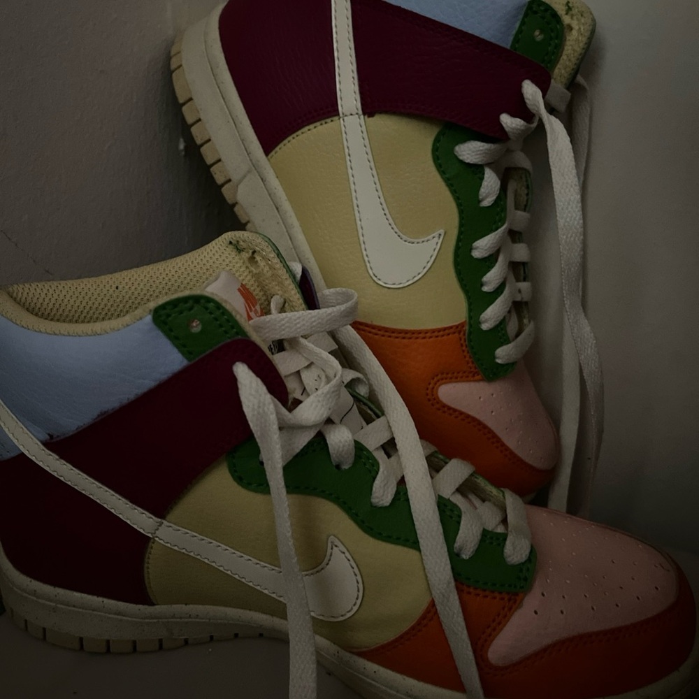 Colorful High-Top Nikes